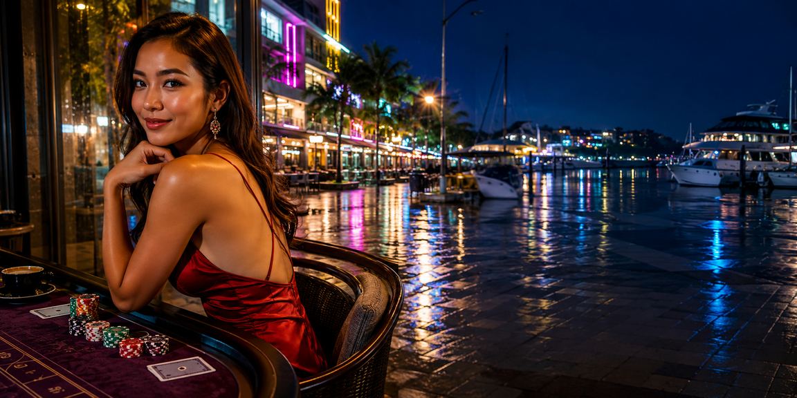 Permainan baccarat bergaya di resort Langkawi Malaysia